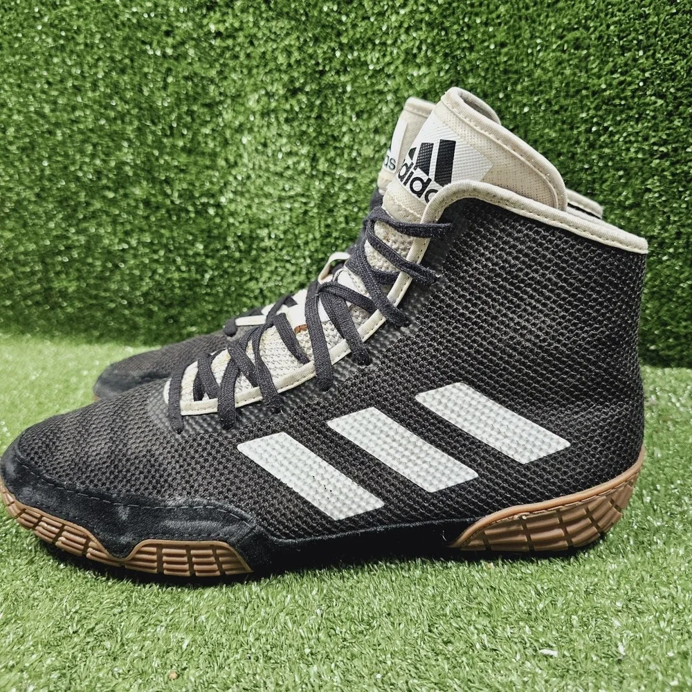 Adidas Tech Fall 2.0‎ Black White Gum Athletic Wrestling MMA Shoes Mens Size 11